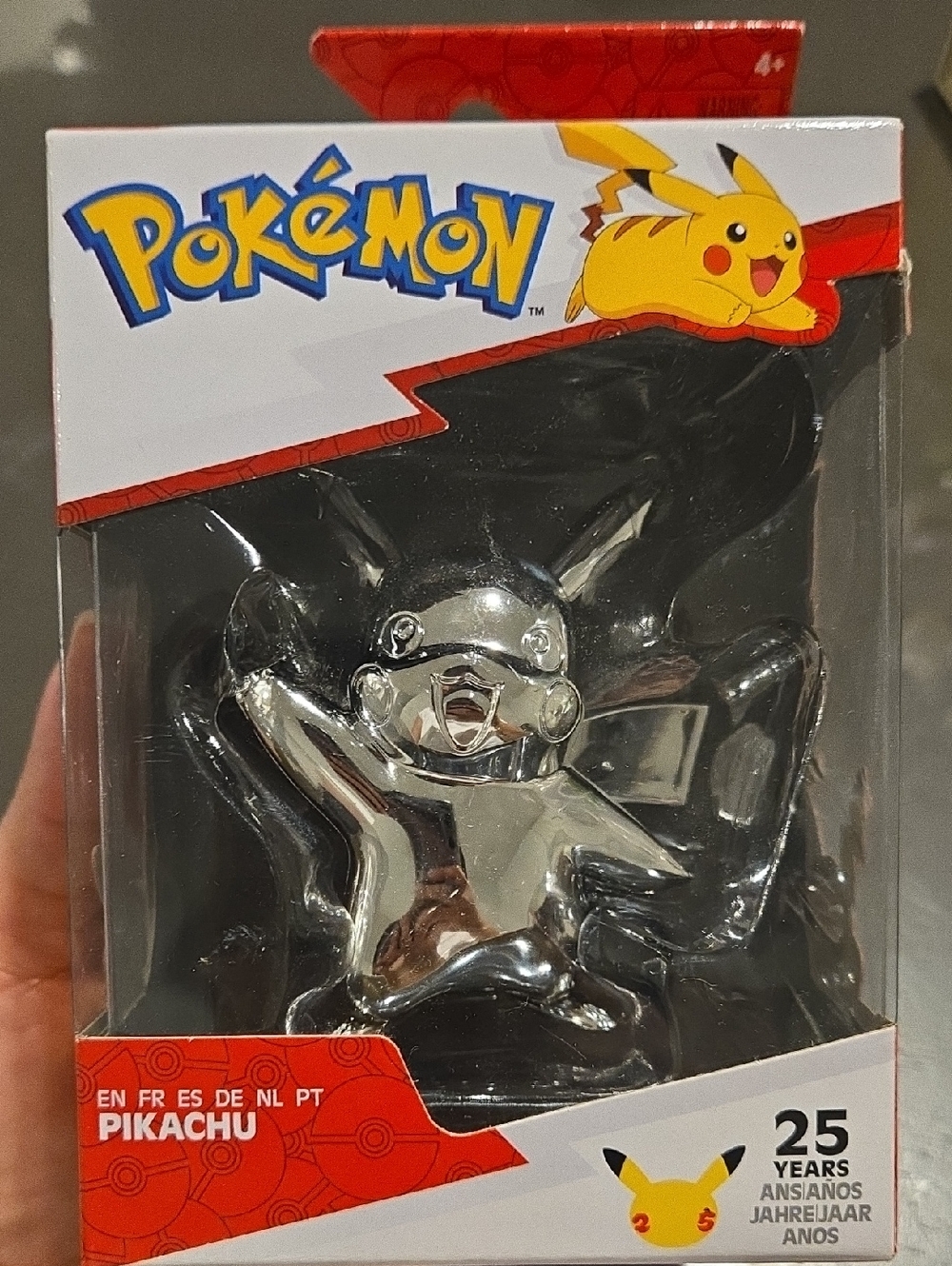 Pikachu 25th Anniversary Silver Figure - Brand